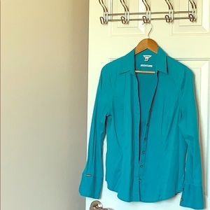 A Calvin Klein Turquoise Button Shirt